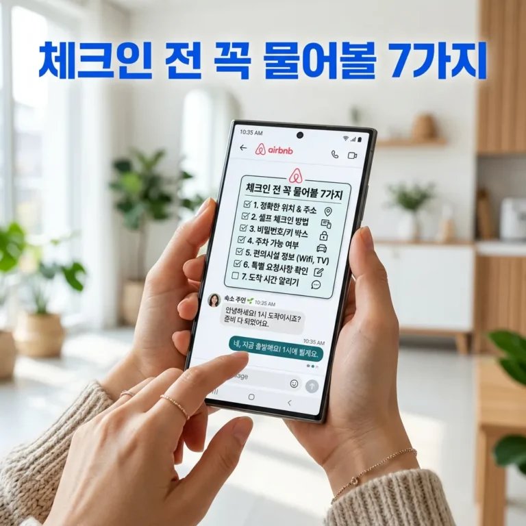 에어비앤비 체크인 전 호스트에게 꼭 물어봐야 할 질문 7가지