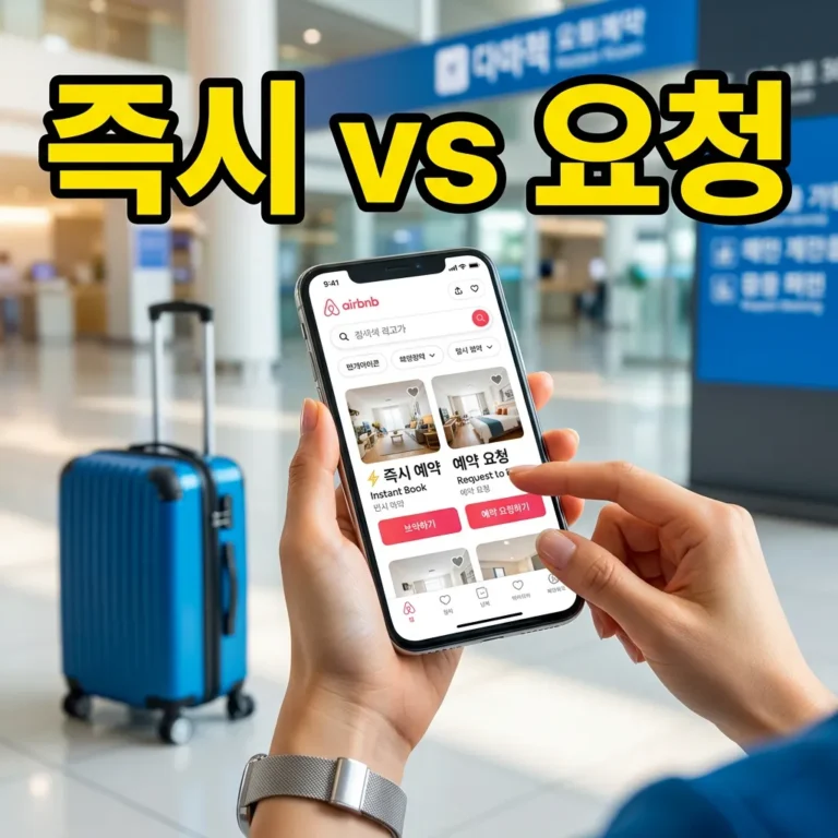 에어비앤비 예약 요청과 즉시 예약 차이 완전 정리 2026