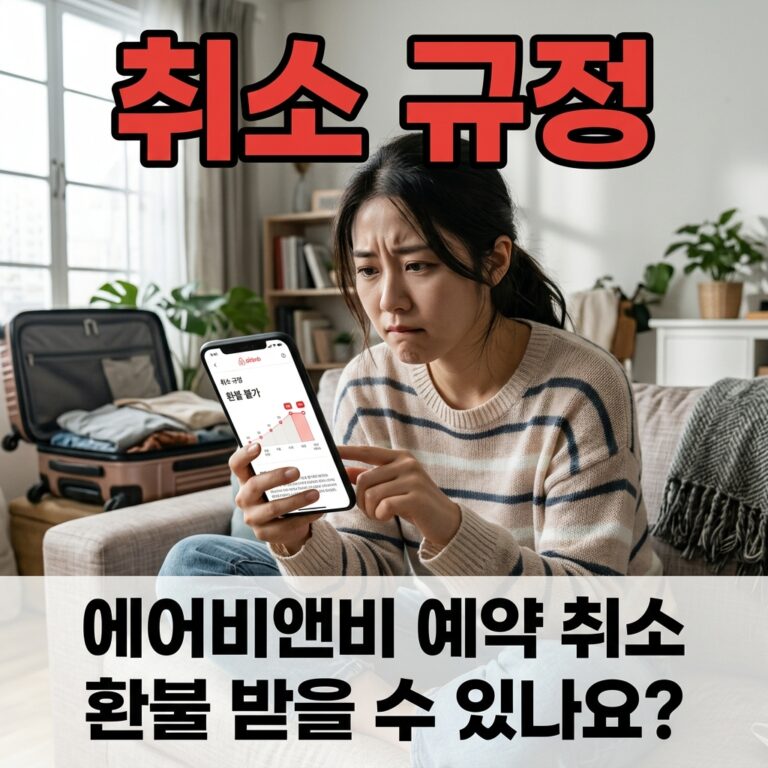 에어비앤비 장기숙박 취소 규정 확인하는 법 — 28박 이상 예약 전 꼭 체크해야 할 환불 기준