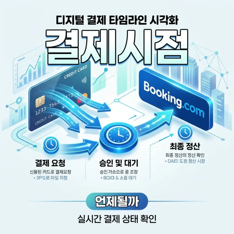 부킹닷컴 결제는 언제 될까? 카드 승인·실제 결제 시점 정리