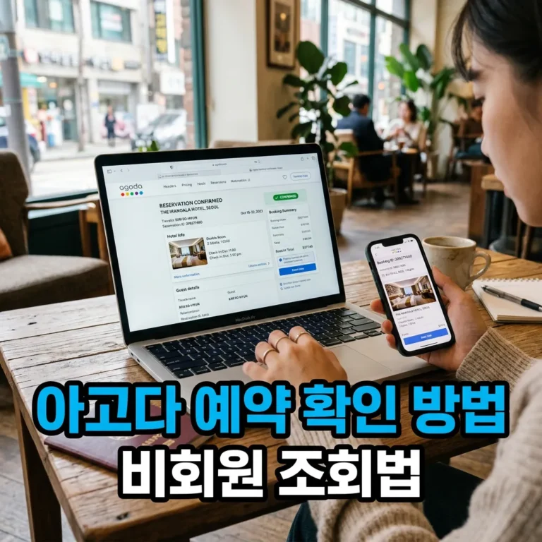 아고다 예약 확인 방법, 비회원 예약번호 없을 때 조회법 5가지