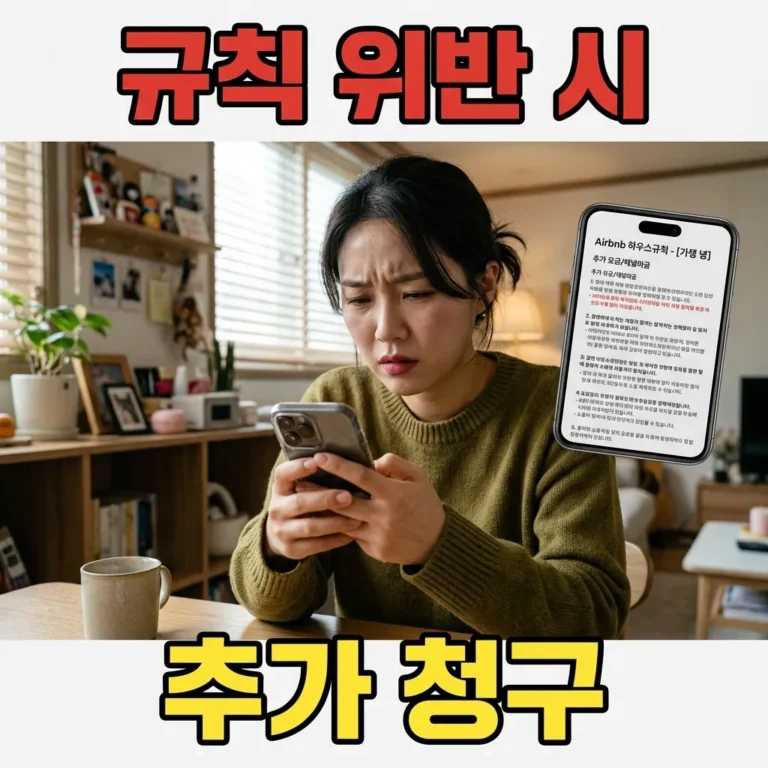 에어비앤비 숙소 규칙 위반 시 추가 청구 5가지 사례