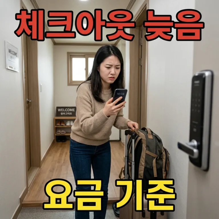 에어비앤비 체크아웃 시간 늦으면 추가요금 기준 3가지