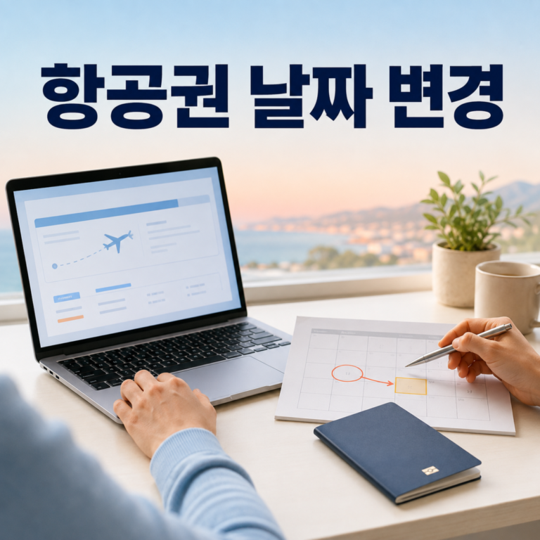 항공권 날짜 변경 전 확인할 것|운임 차액·수수료·노쇼 순서