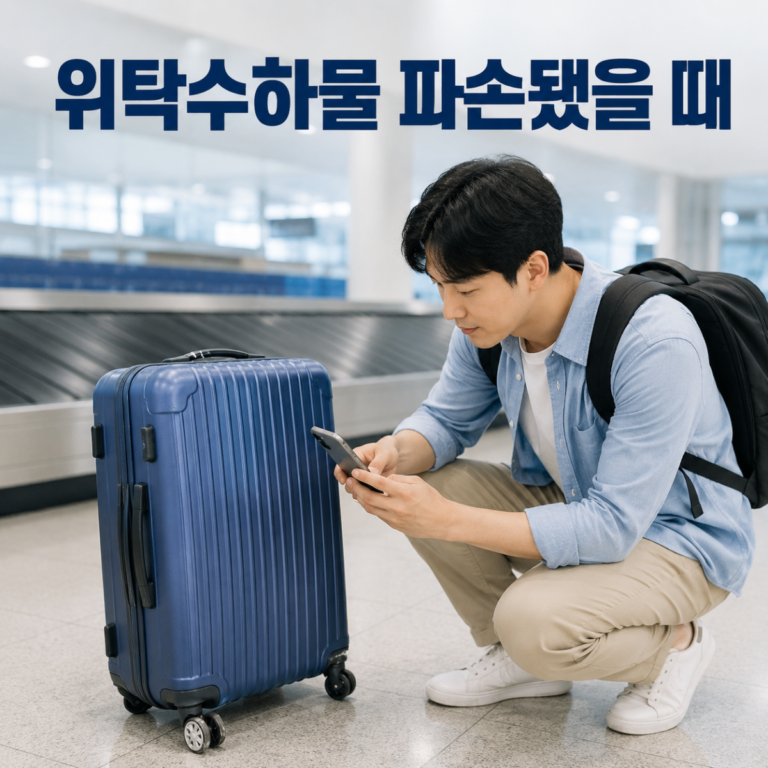 위탁수하물 파손됐을 때｜공항 신고·수리비 증빙 순서