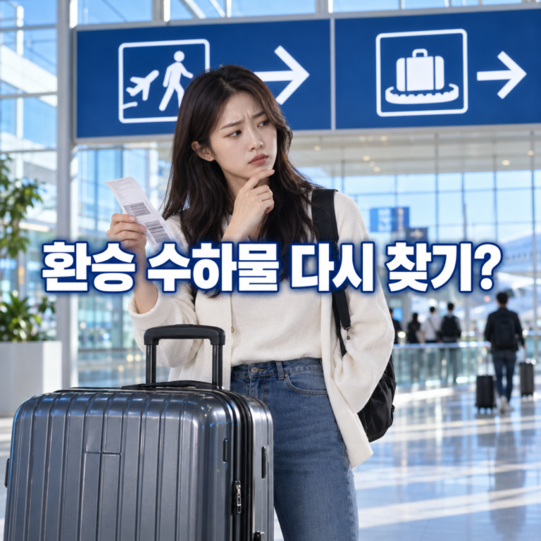 환승할 때 수하물 다시 찾아야 할까|연결발권·짐표·세관 확인