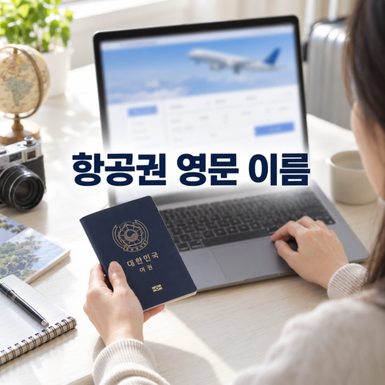 항공권 영문 이름 쓰는 법 성·이름 순서와 띄어쓰기 확인
