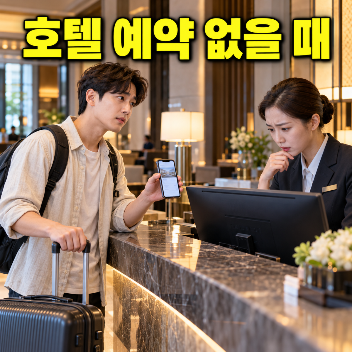 호텔 예약 없을 때